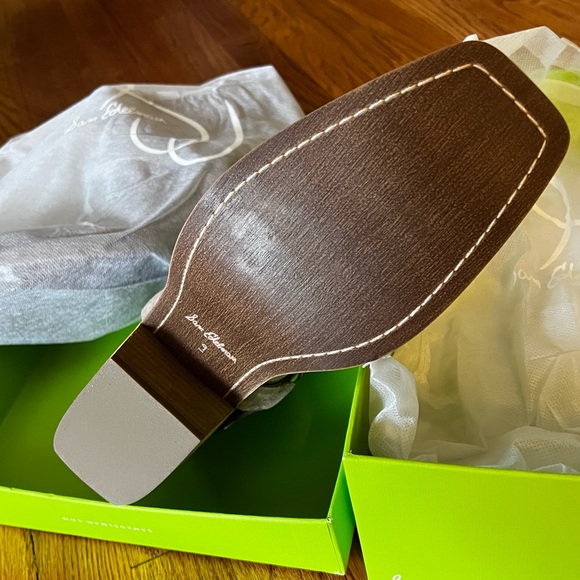 NIB Sam Edelman Bellamie Deep Taupe Suede harness ankle boot western style sz 9 - Picture 6 of 8